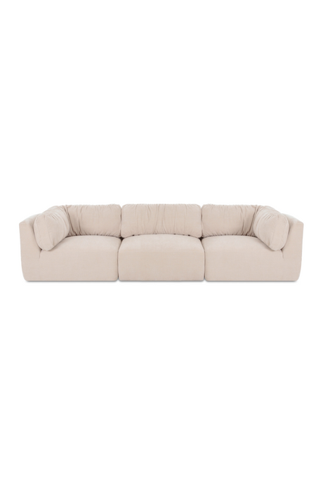 Chenille 3-Seater Sofa | Novi Living Matina | Oroa.com