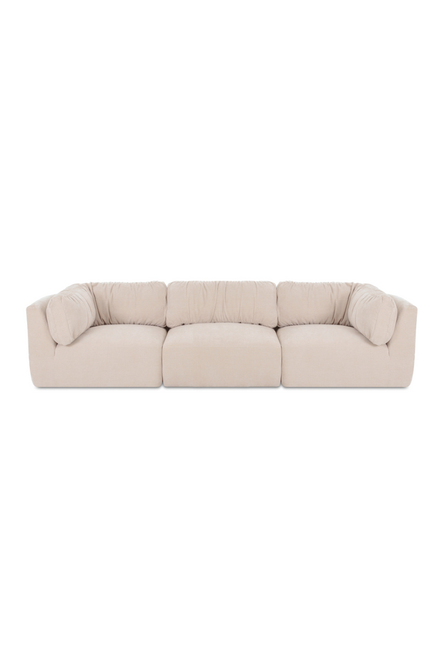 Chenille 3-Seater Sofa | Novi Living Matina | Oroa.com