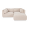 Modern European furniture - Chenille Sectional Corner Sofa - www.oroa.com