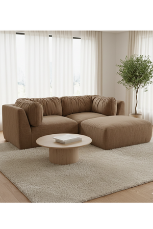 Chenille Sectional Corner Sofa | Novi Living Matina | Oroa.com
