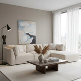 Modern European furniture - Chenille Lounge Modular Sofa - www.oroa.com