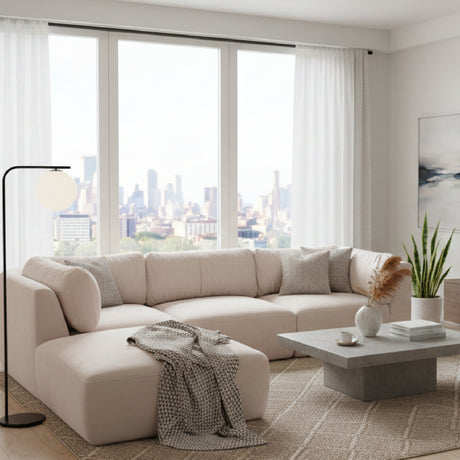 Chenille Lounge Modular Sofa | Novi Living Matina