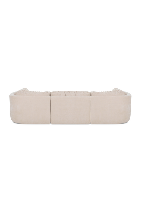 Modern European furniture - Chenille Lounge Modular Sofa - www.oroa.com