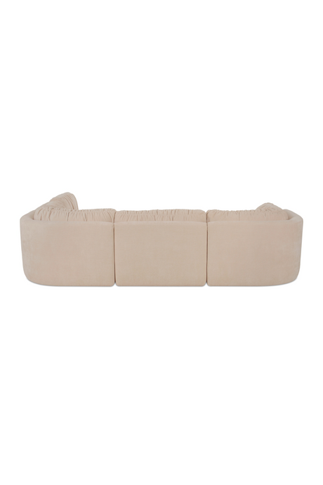 Modern European furniture - Chenille Modular Sofa - www.oroa.com