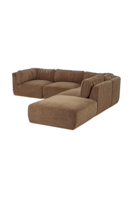 Modern European furniture - Chenille Modular Sofa - www.oroa.com