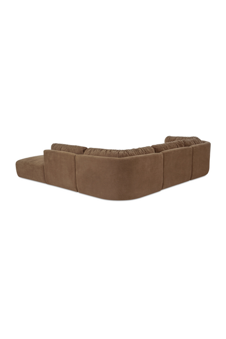 Modern European furniture - Chenille Modular Sofa - www.oroa.com