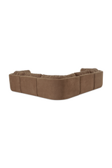 Modern European furniture - Chenille L-Shaped Modular Sofa - www.oroa.com