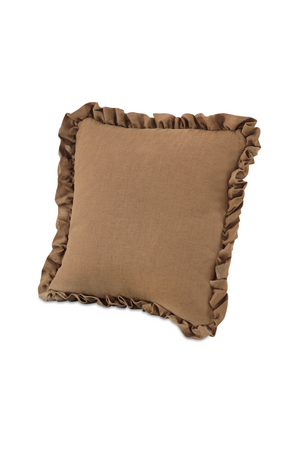 Ruffled-Edge Linen Cushion | Novi Living Betty | Oroa.com