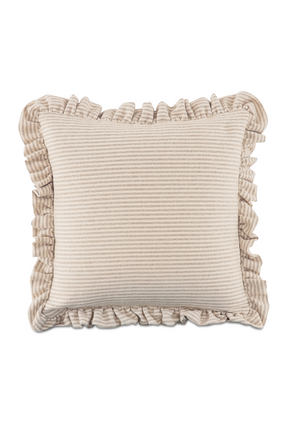 Modern European furniture - Ruffled-Edge Linen Cushion - www.oroa.com