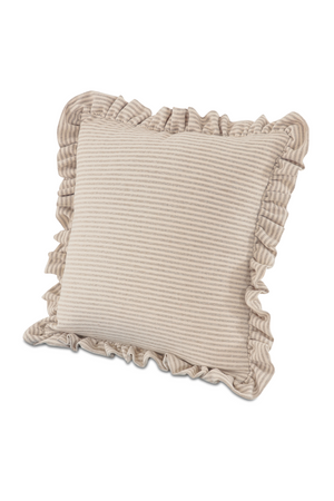 Ruffled-Edge Linen Cushion | Novi Living Betty | Oroa.com