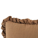 Linen Blend Ruffled Cushion | Novi Living Betty