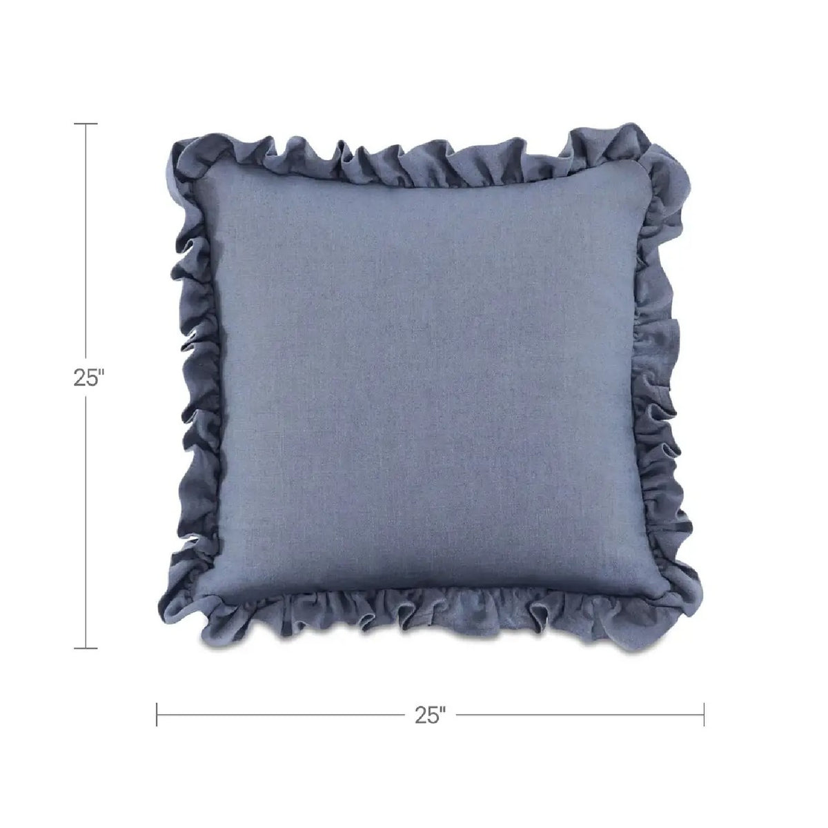 Linen Blend Ruffled Cushion | Novi Living Betty