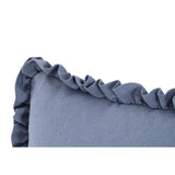 Linen Blend Ruffled Cushion | Novi Living Betty