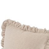 Linen Blend Ruffled Cushion | Novi Living Betty
