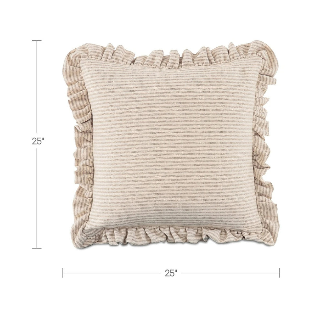 Linen Blend Ruffled Cushion | Novi Living Betty