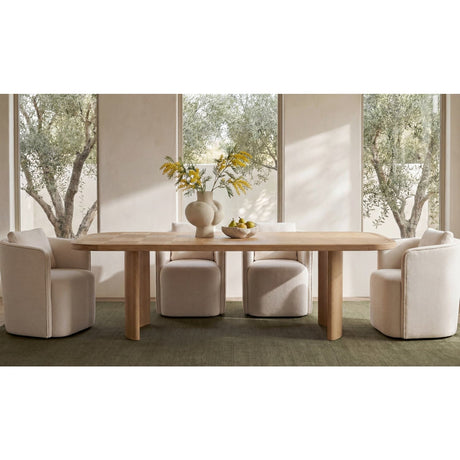 Swivel Upholstered Dining Chair | Novi Living Cecil