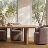 Swivel Upholstered Dining Chair | Novi Living Cecil