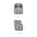 Swivel Upholstered Dining Chair | Novi Living Cecil