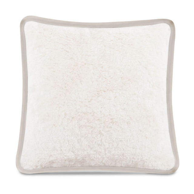 Modern European furniture - Cream Fur Look Pillow - www.oroa.com