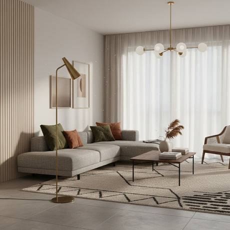 Modern European furniture - Conical Iron Floor Lamp - www.oroa.com