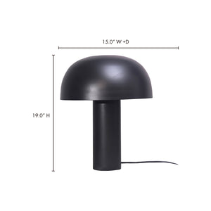 Modern European furniture - Black Dome Table Lamp - www.oroa.com