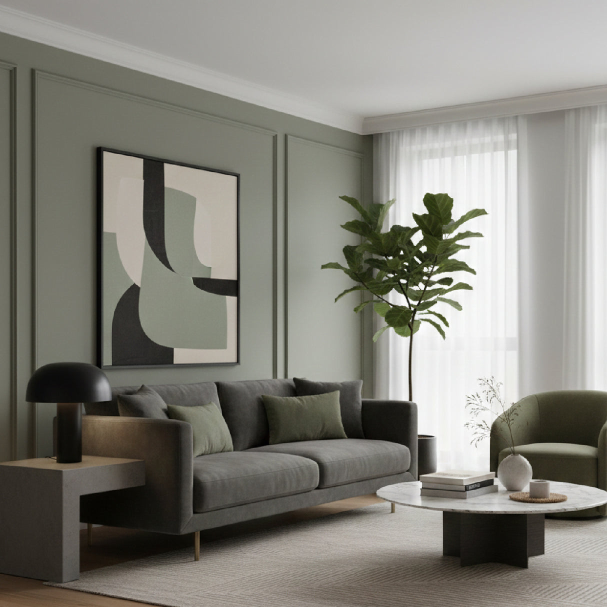 Modern European furniture - Black Dome Table Lamp - www.oroa.com