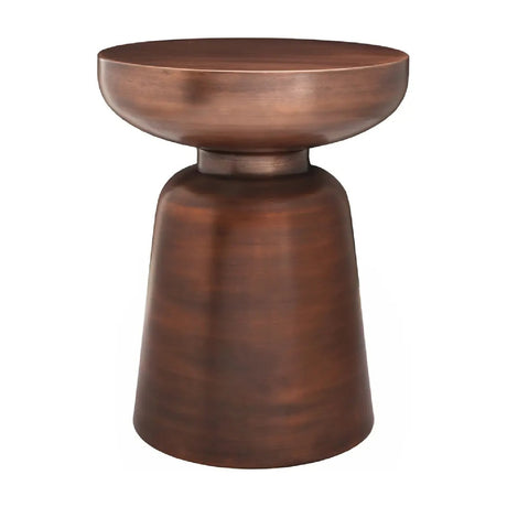 Modern European furniture - Antique Copper Accent Table - www.oroa.com