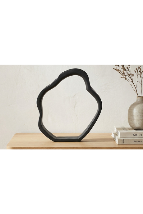 Black Abstract Tabletop Sculpture | Novi Living Eminence | Oroa.com