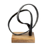 Black Aluminum Coiled Sculpture - Novi Living Lida - view 3