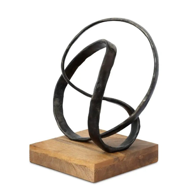 Black Aluminum Coiled Sculpture - Novi Living Lida - view 1