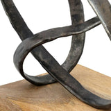 Black Aluminum Coiled Sculpture - Novi Living Lida - view 5