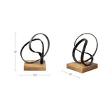 Black Aluminum Coiled Sculpture - Novi Living Lida - view 4