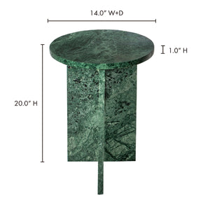 Modern European furniture - Round Marble Modern Accent Table - www.oroa.com