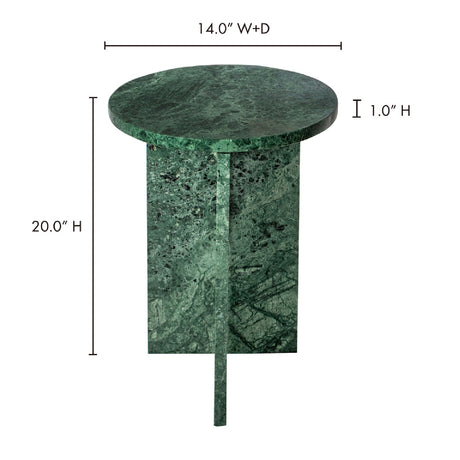 Modern European furniture - Round Marble Modern Accent Table - www.oroa.com