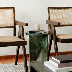 Modern European furniture - Round Marble Modern Accent Table - www.oroa.com