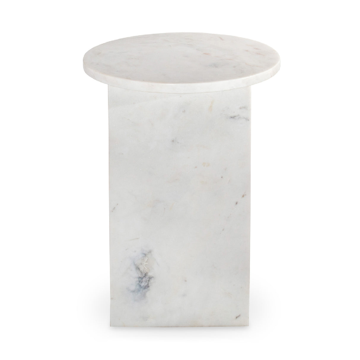 Modern European furniture - Round Marble Modern Accent Table - www.oroa.com