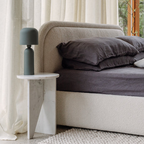 Modern European furniture - Round Marble Modern Accent Table - www.oroa.com