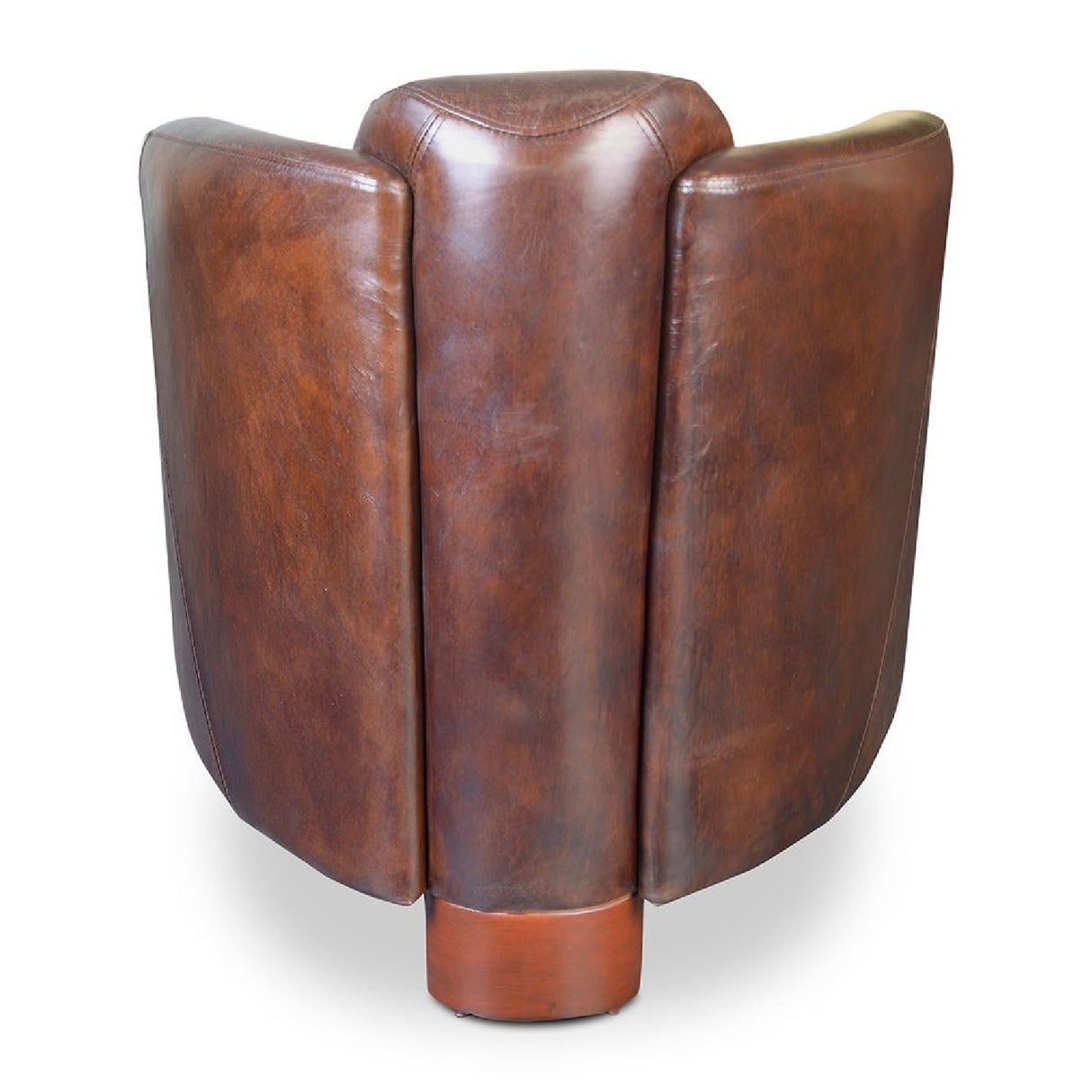 Modern European furniture - Brown Leather Club Chair - www.oroa.com