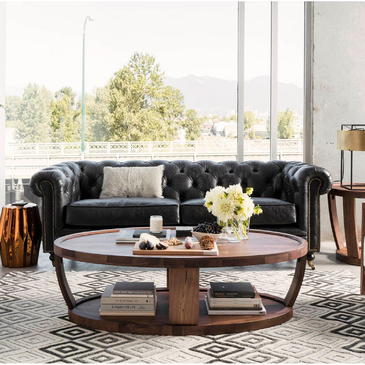 Modern European furniture - Tufted Chesterfield Leather Sofa - www.oroa.com