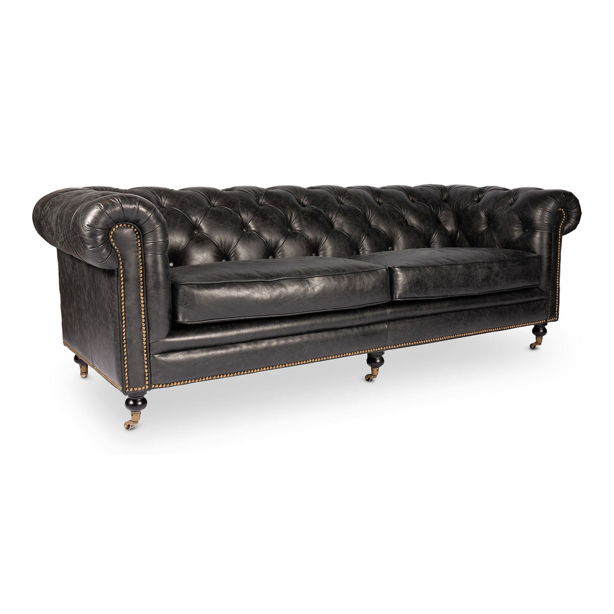 Modern European furniture - Tufted Chesterfield Leather Sofa - www.oroa.com