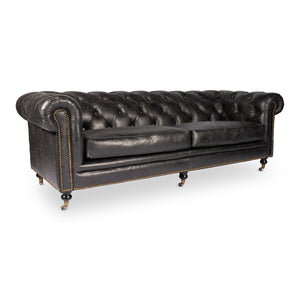 Modern European furniture - Tufted Chesterfield Leather Sofa - www.oroa.com