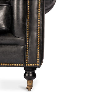 Modern European furniture - Tufted Chesterfield Leather Sofa - www.oroa.com
