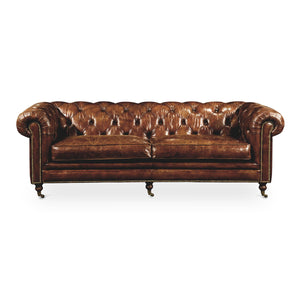 Modern European furniture - Tufted Chesterfield Leather Sofa - www.oroa.com