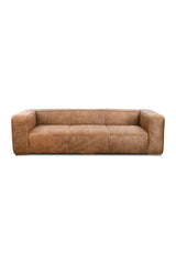 Modern European furniture - Brown Leather Sofa - www.oroa.com
