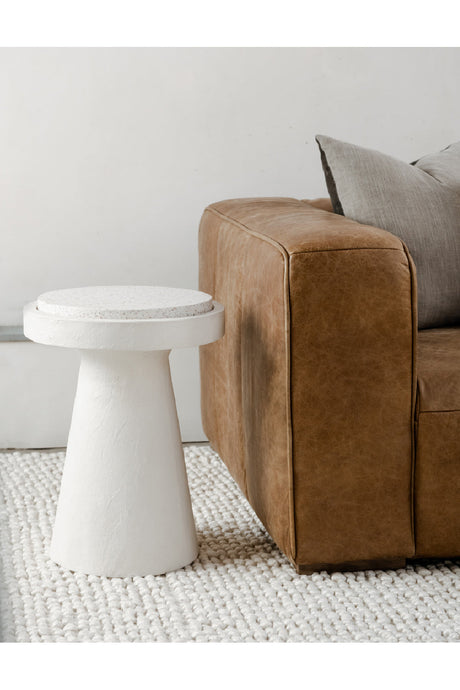 Modern European furniture - Brown Leather Sofa - www.oroa.com