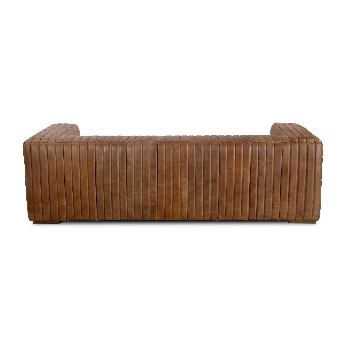 Modern European furniture - Channel-Stitched Leather Sofa - www.oroa.com