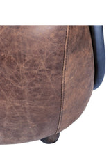 Modern European furniture - Brown Leather Club Chair - www.oroa.com
