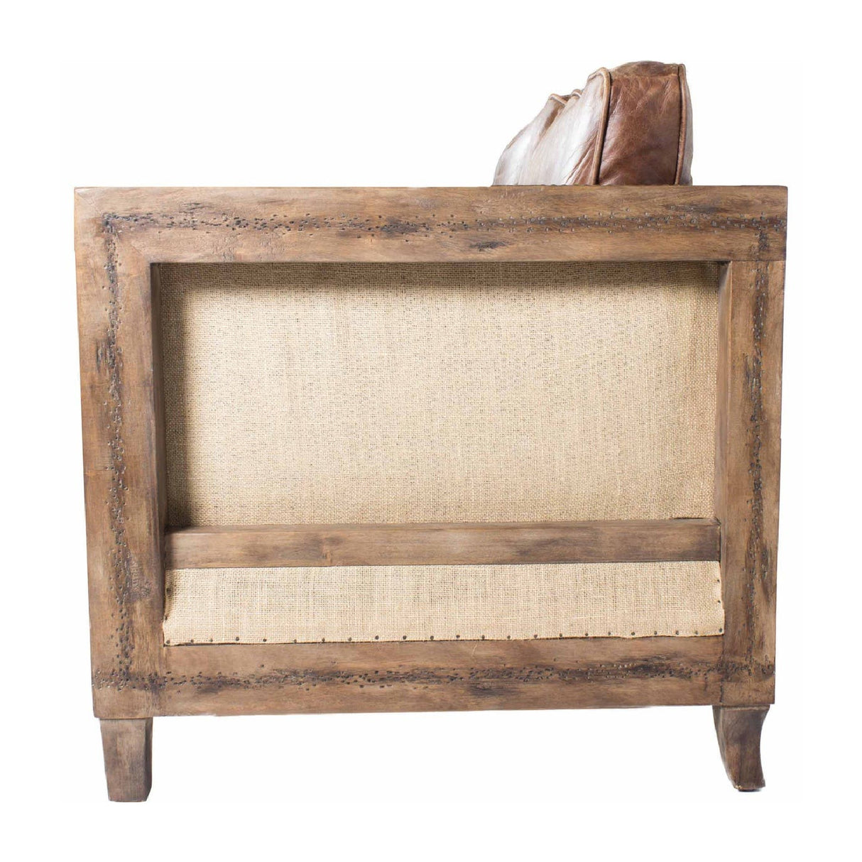 Modern European furniture - Brown Leather Rustic Sofa - www.oroa.com