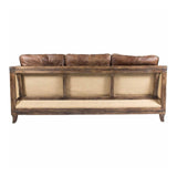Modern European furniture - Brown Leather Rustic Sofa - www.oroa.com