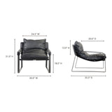Modern European furniture - Leather Modern Classic Accent Chair - www.oroa.com